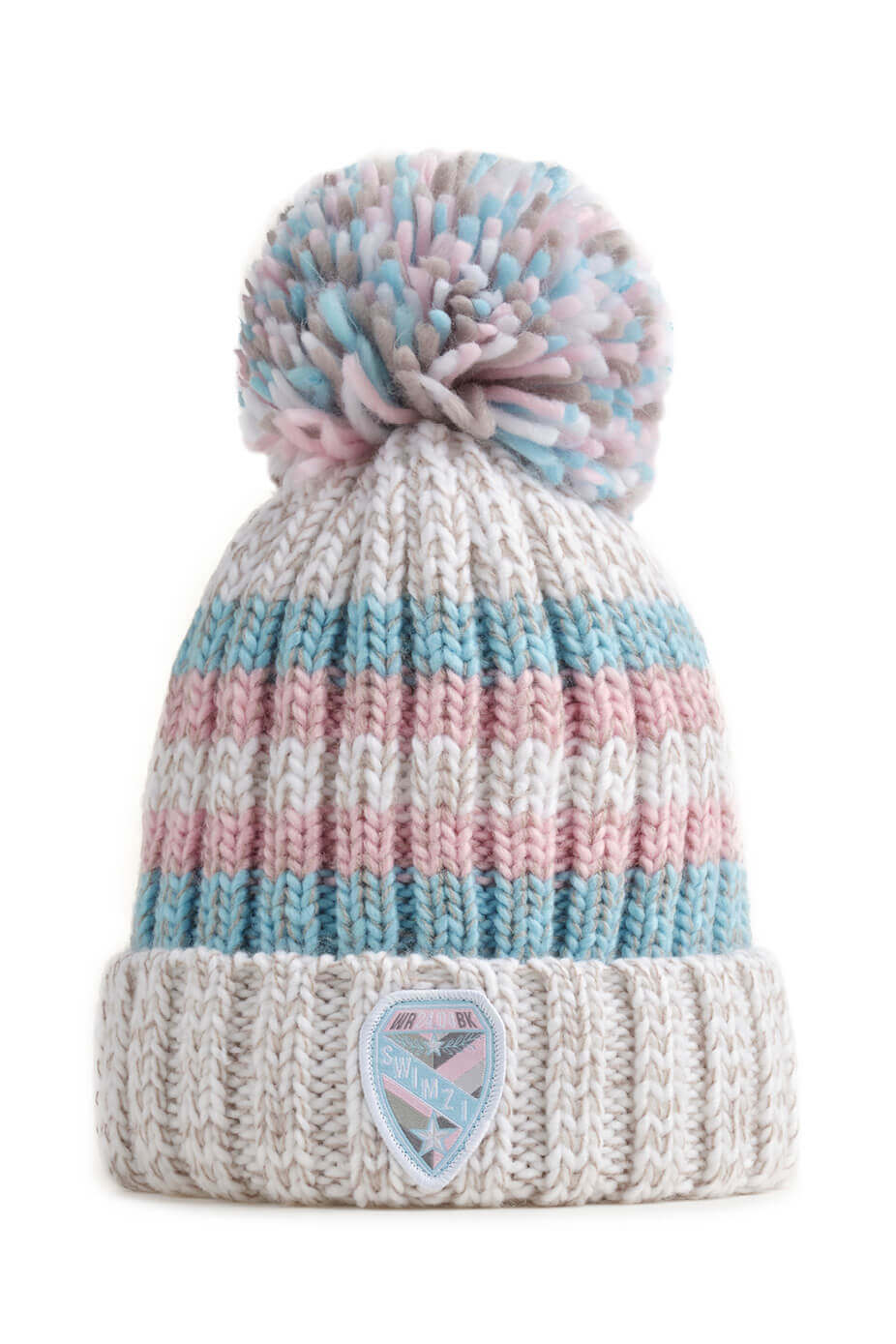 Winter Pastels Reflective Super Bobble Hat