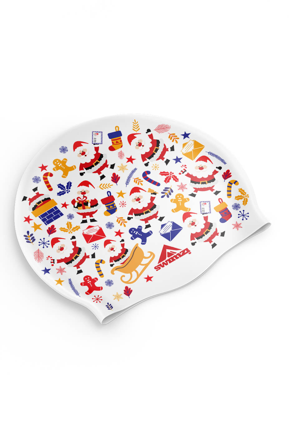 Christmas Santa Swim Cap