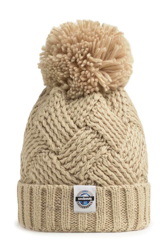 Oatmeal Patchwork Reflective - Superbobble Hat