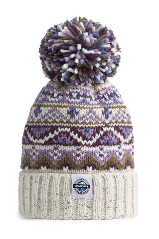 Heather Fairisle Knit Reflective - Superbobble Hat