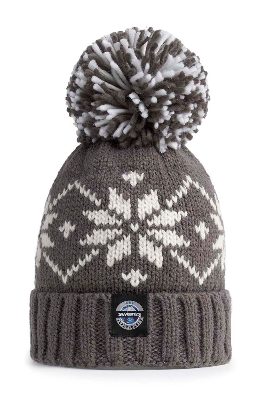 Slate Flora Nordic Knit Reflective - Superbobble Hat