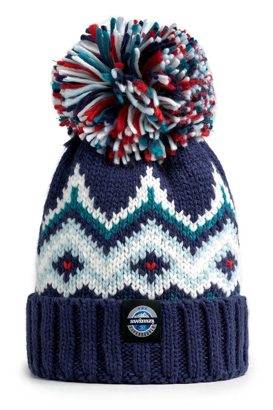 Andrea Hall Mountain Peaks Fairisle Reflective - Superbobble Hat