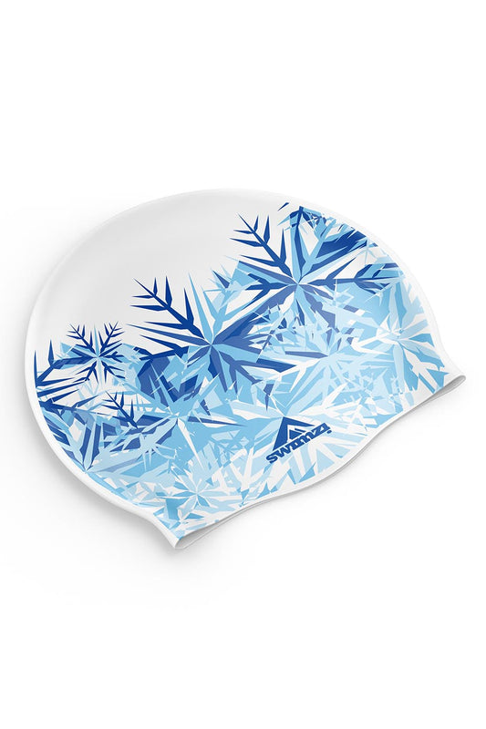 Christmas White Frost Swim Cap