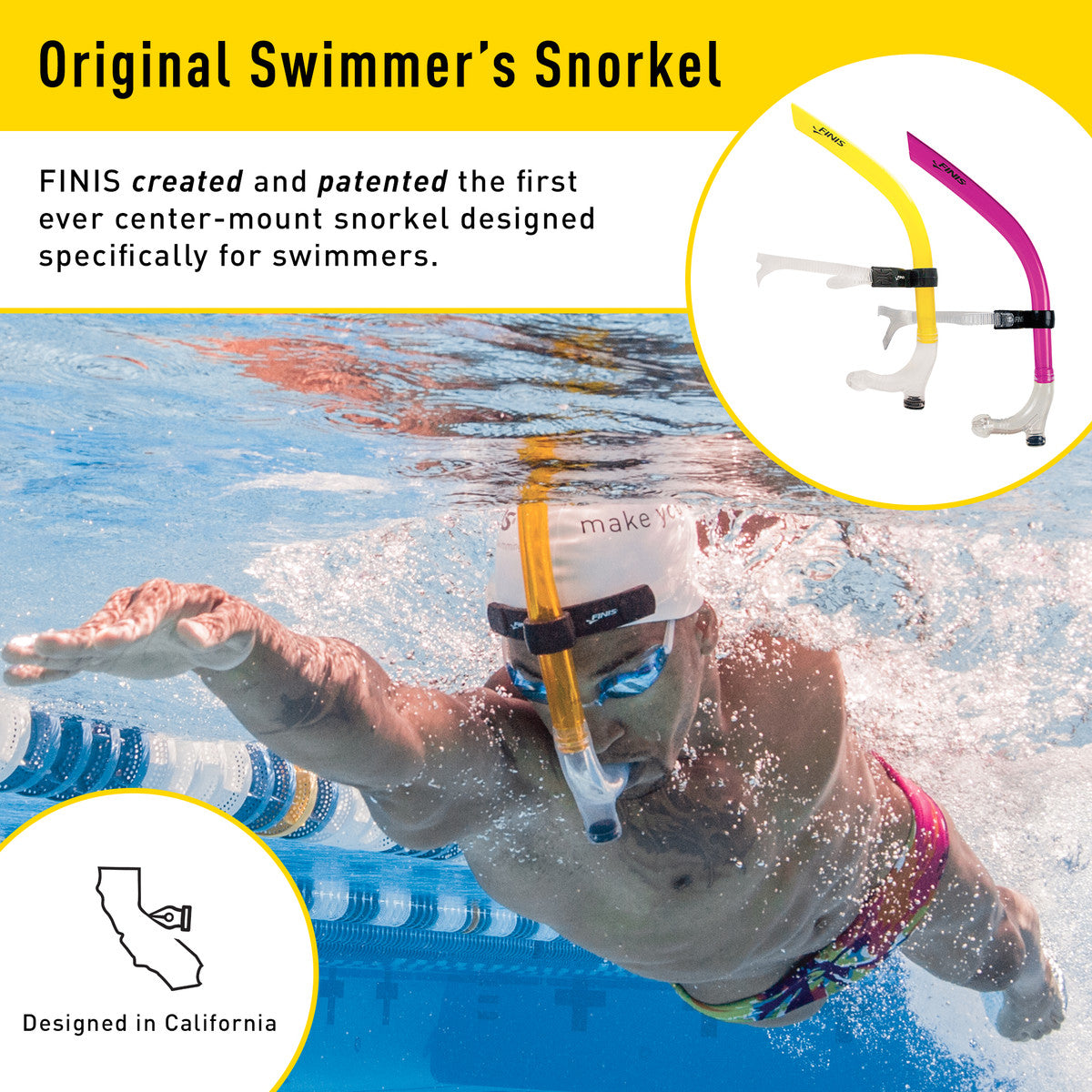 Original Swimmers Snorkel by Finis