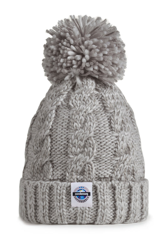 Arron Silver Cable Reflective – Super Bobble Hat