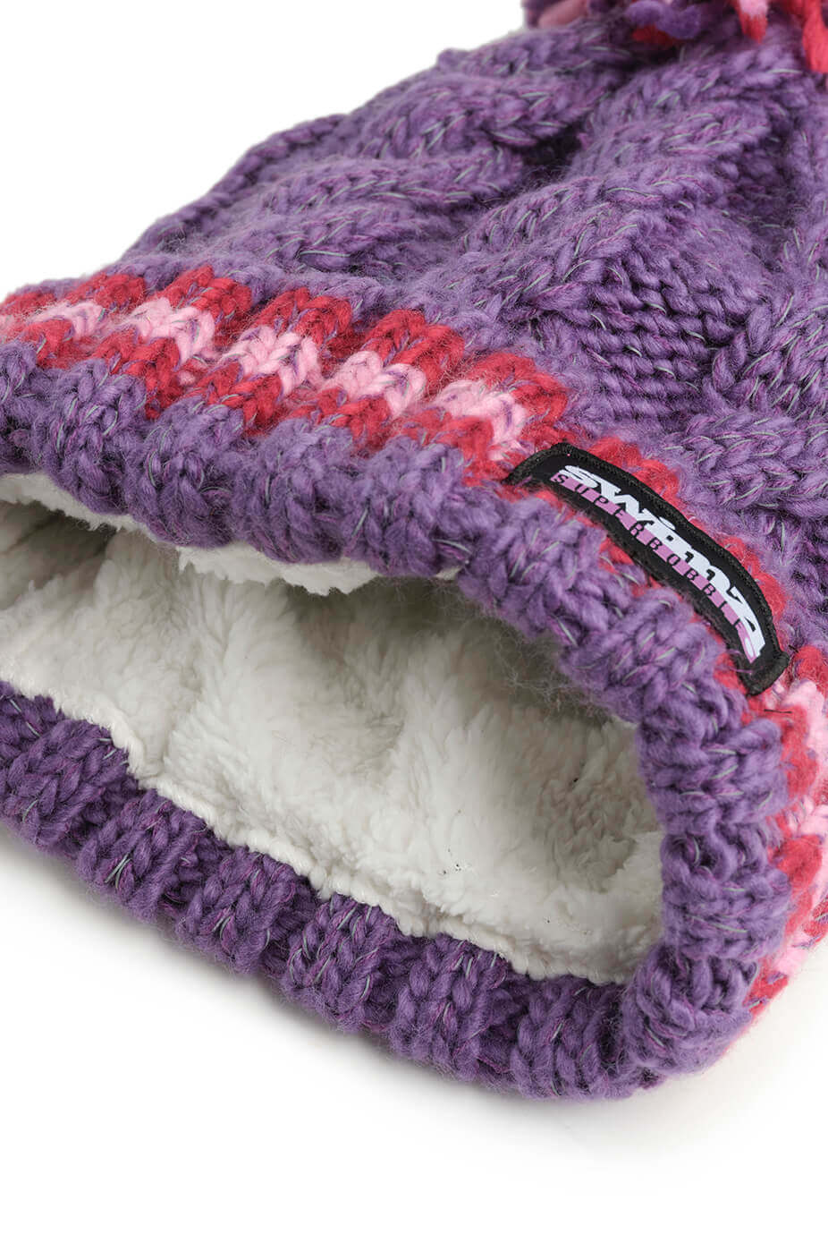Berries Cable Knit Reflective – Super Bobble Hat