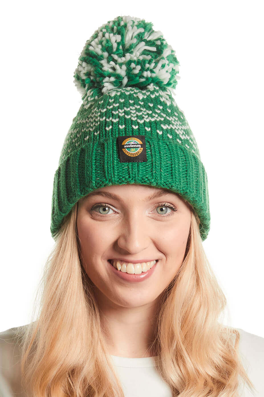 Emerald Nordic Knit Reflective – Super Bobble Hat