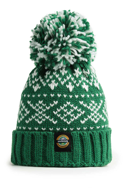 Emerald Nordic Knit Reflective – Super Bobble Hat