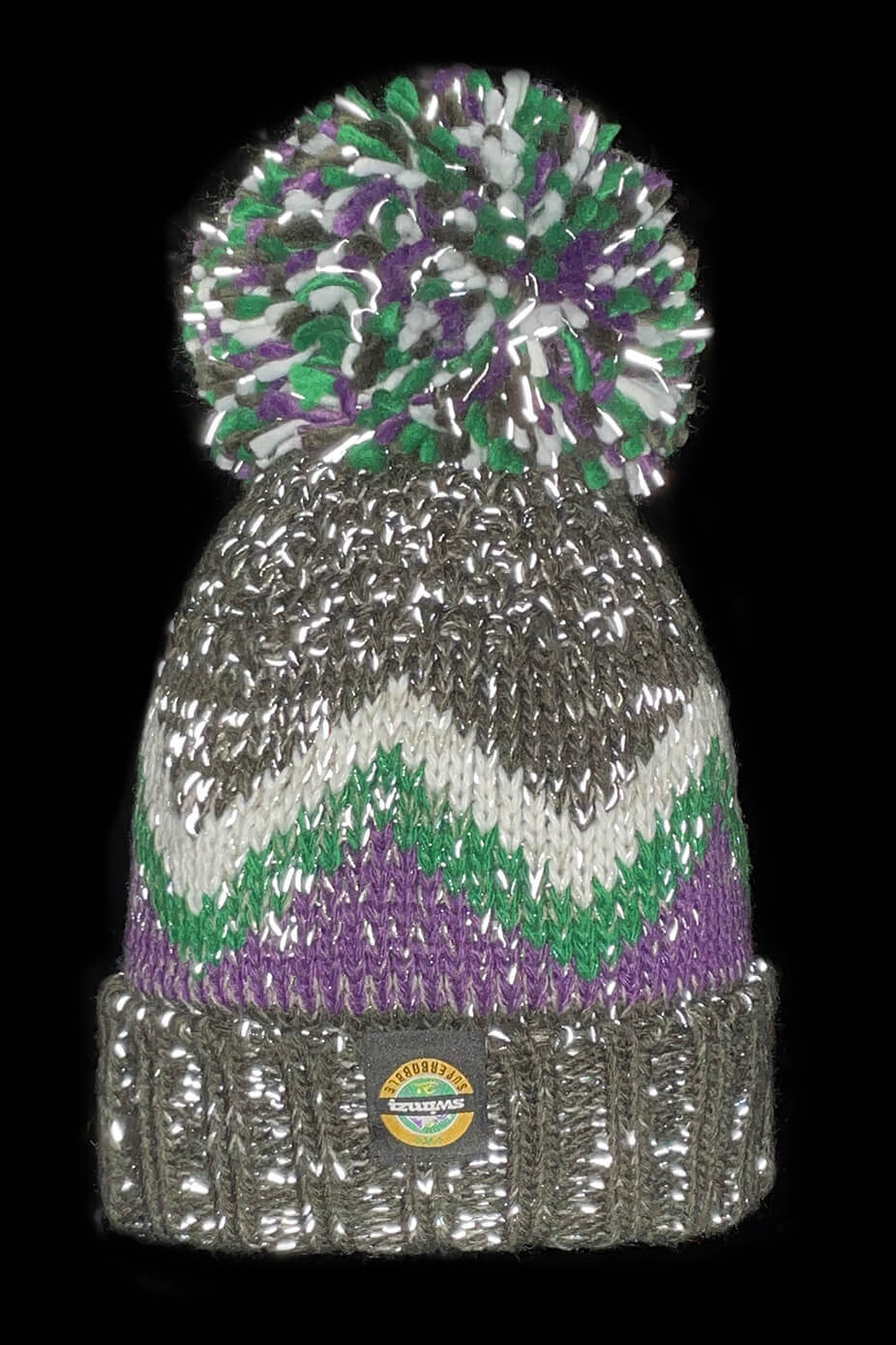 Rocky Forest Design Reflective – Super Bobble Hat