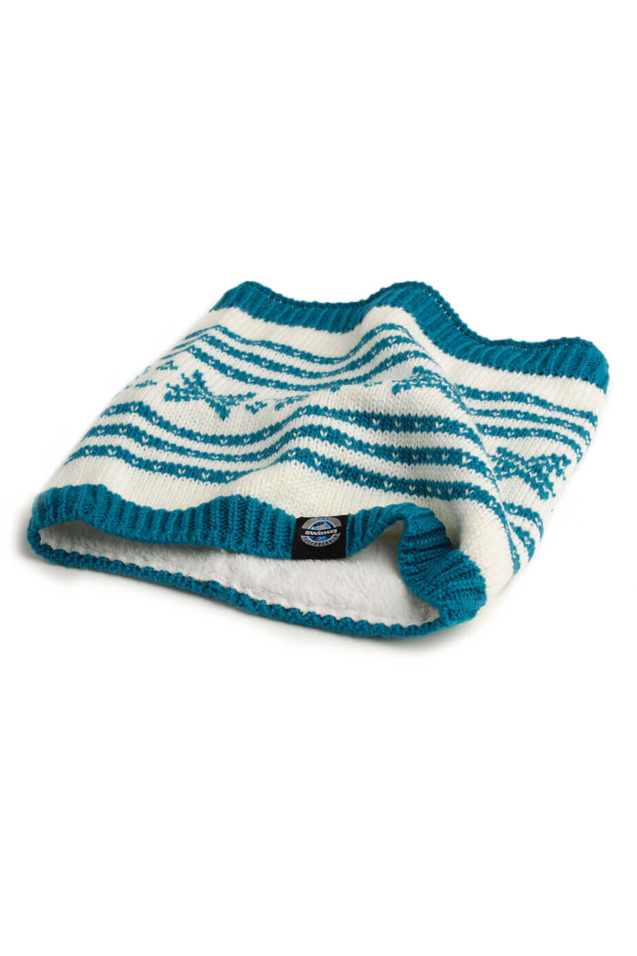 Teal Snowflake Nordic Knit Design – Neck Warmer